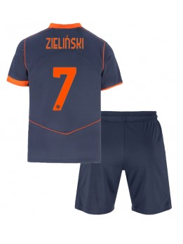 Inter Milan Piotr Zielinski #7 Replika Tredje Kläder Barn 2025-26 Kortärmad (+ byxor)
